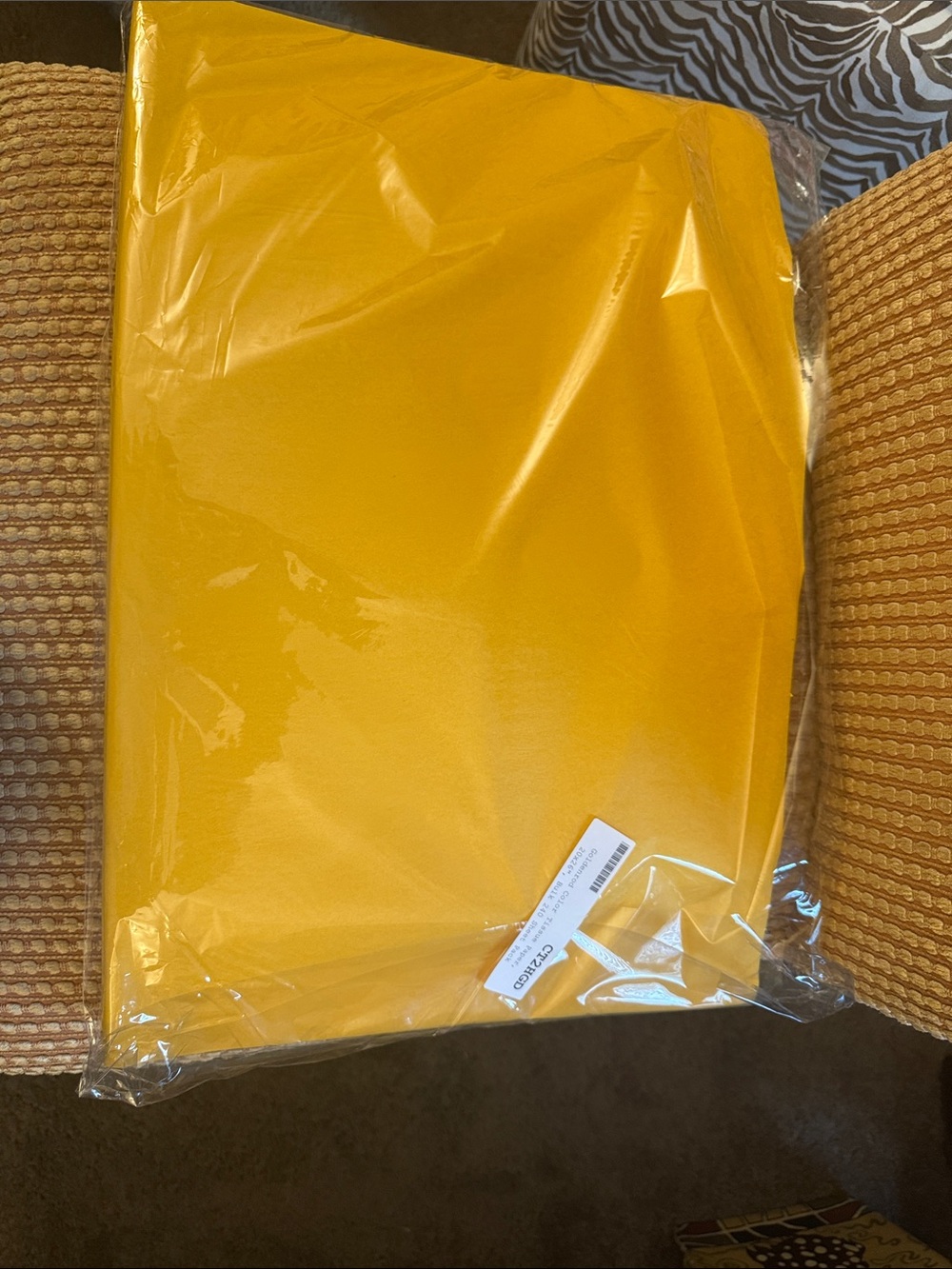 240 sheets 20x26” goldenrod yellow tissue